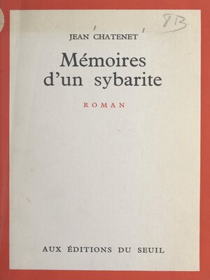 cover image of Mémoires d'un Sybarite
